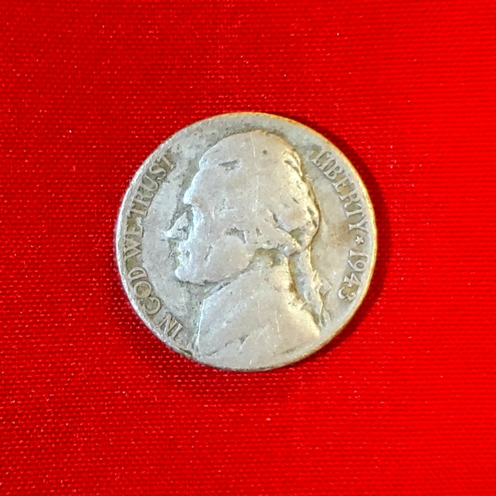 1943 S Jefferson Silver War Error Nickel